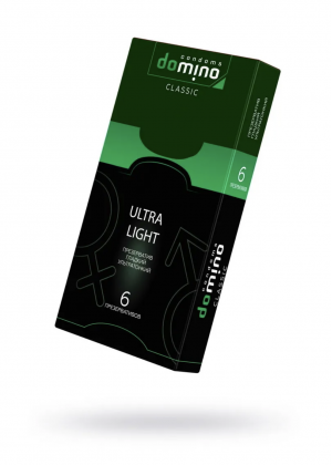 Презервативы DOMINO CLASSIC Ultra Light, ультратонкие, 6 шт